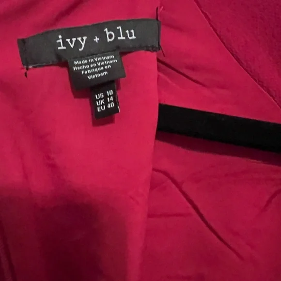 Ivy Blu Flutter Short Sleeve Twist Neck Jumpsuit. Size 10 - Picture 12 of 12